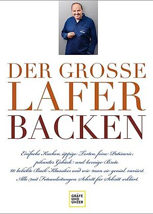 Bild vom Cover des Buches „Der große Lafer Backen“ von Johann Lafer (mit Rezepttest)