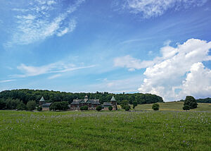 Shelburne Farms ist eingebettet in die grüne Landschaft von Vermont.