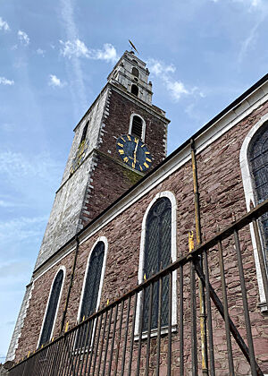 Kirche in Cork. Aus devonischem "Red Sandstone" gebaute Kirche in Cork.