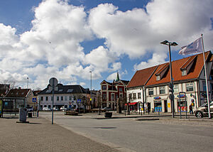 Ein Platz im Zentrum von Stavanger.