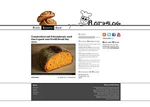 Screenshot meines reinen Brotblogs „Plötzblog“ von 2010