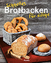 Bild vom Cover des Buches „Brotbacken für Eilige“ von Angelika Kirchmaier